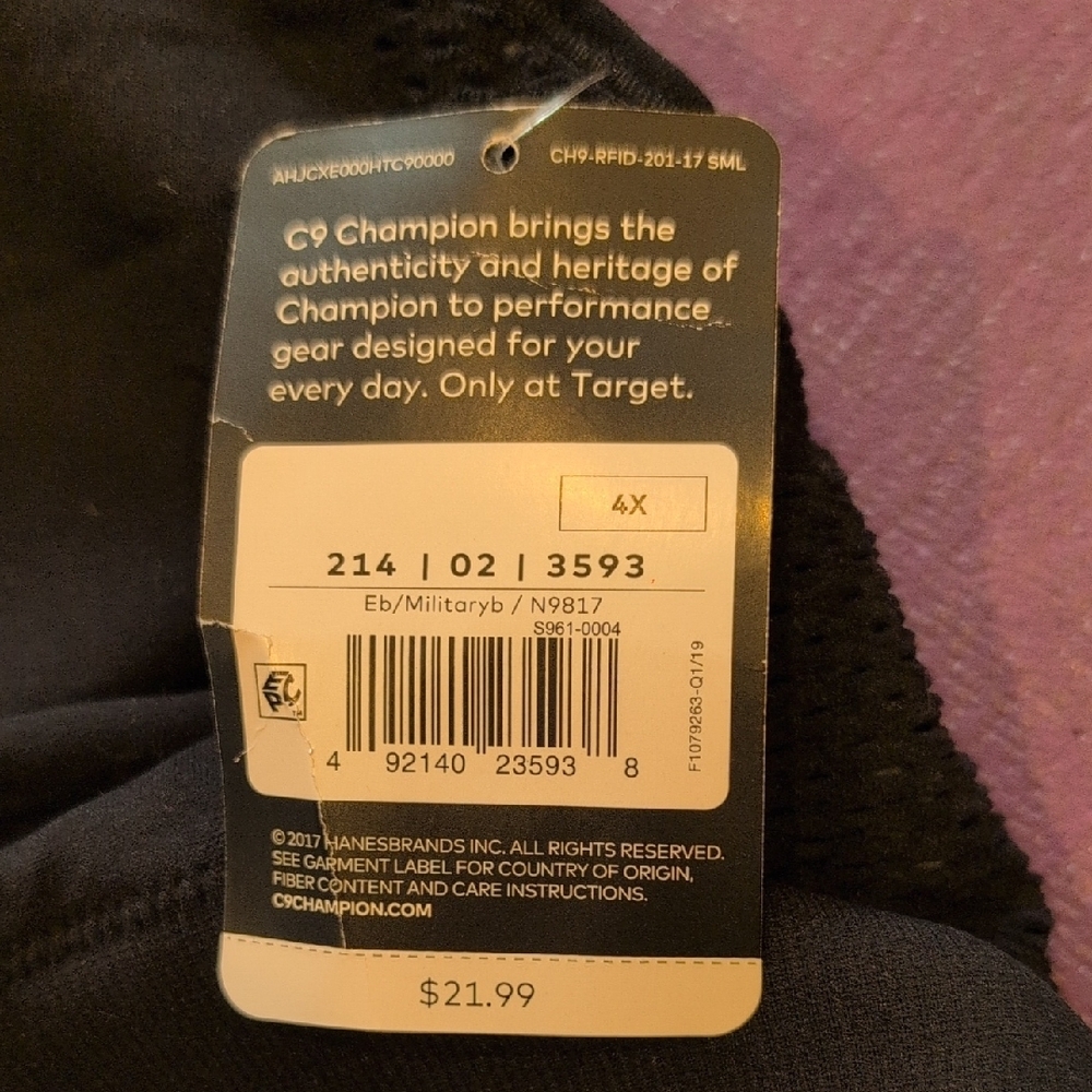 C9 Champion New Women's Sports Bra Black Size 4X Active Gym Workout Training - Picture 5 of 5